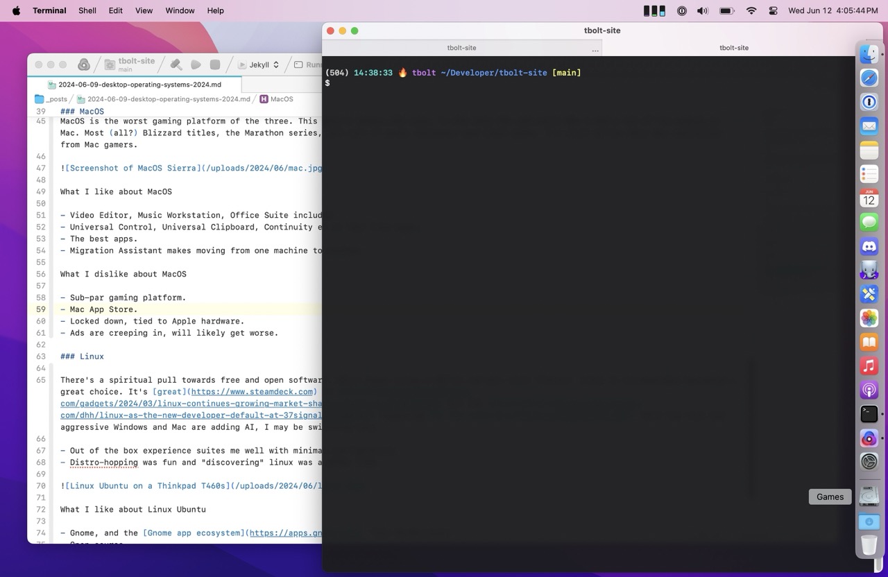 Screenshot of MacOS Sierra